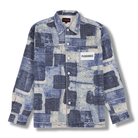 Pleasures Head Woven Button Down