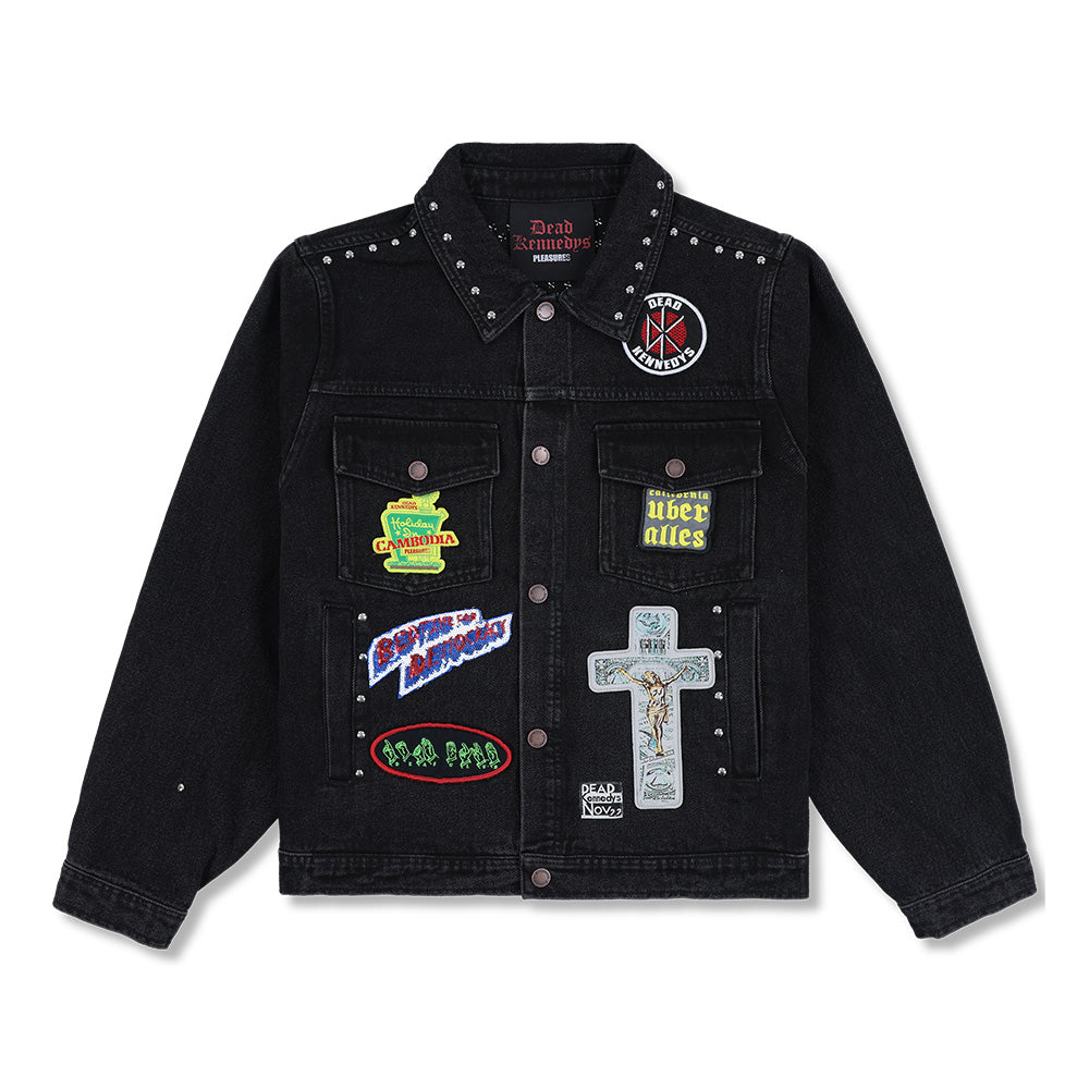 Dead Kennedys X Pleasures DIY Trucker Denim Jacket