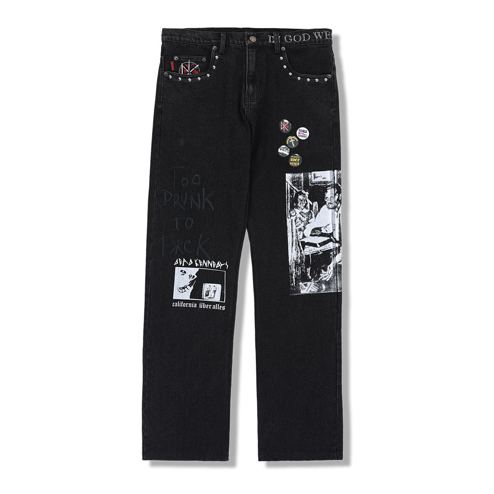 Dead Kennedys X Pleasures DIY Straight Leg Denim