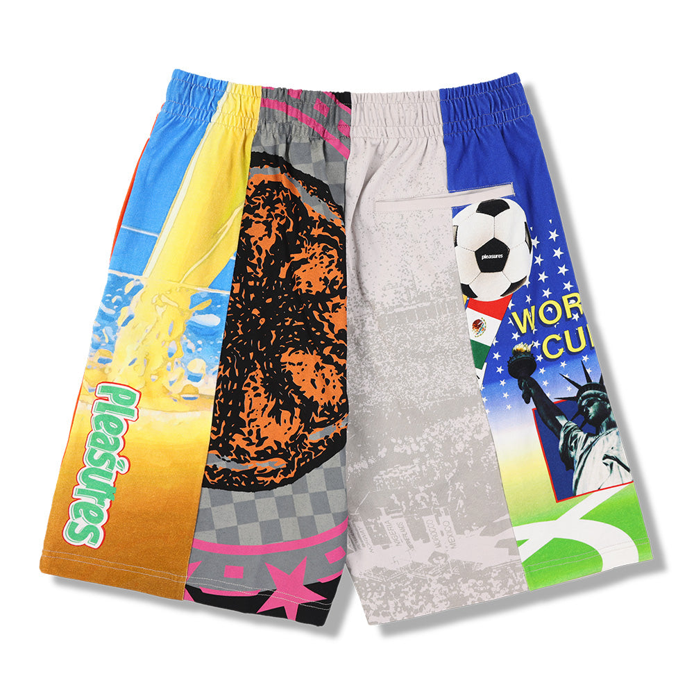 Pleasures World Cup Wide Shorts