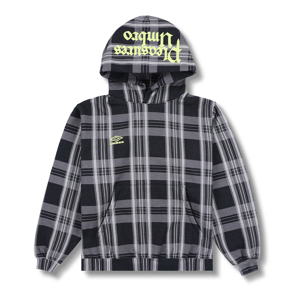Umbro X Pleasures Spine Plaid Pullover Hoodie