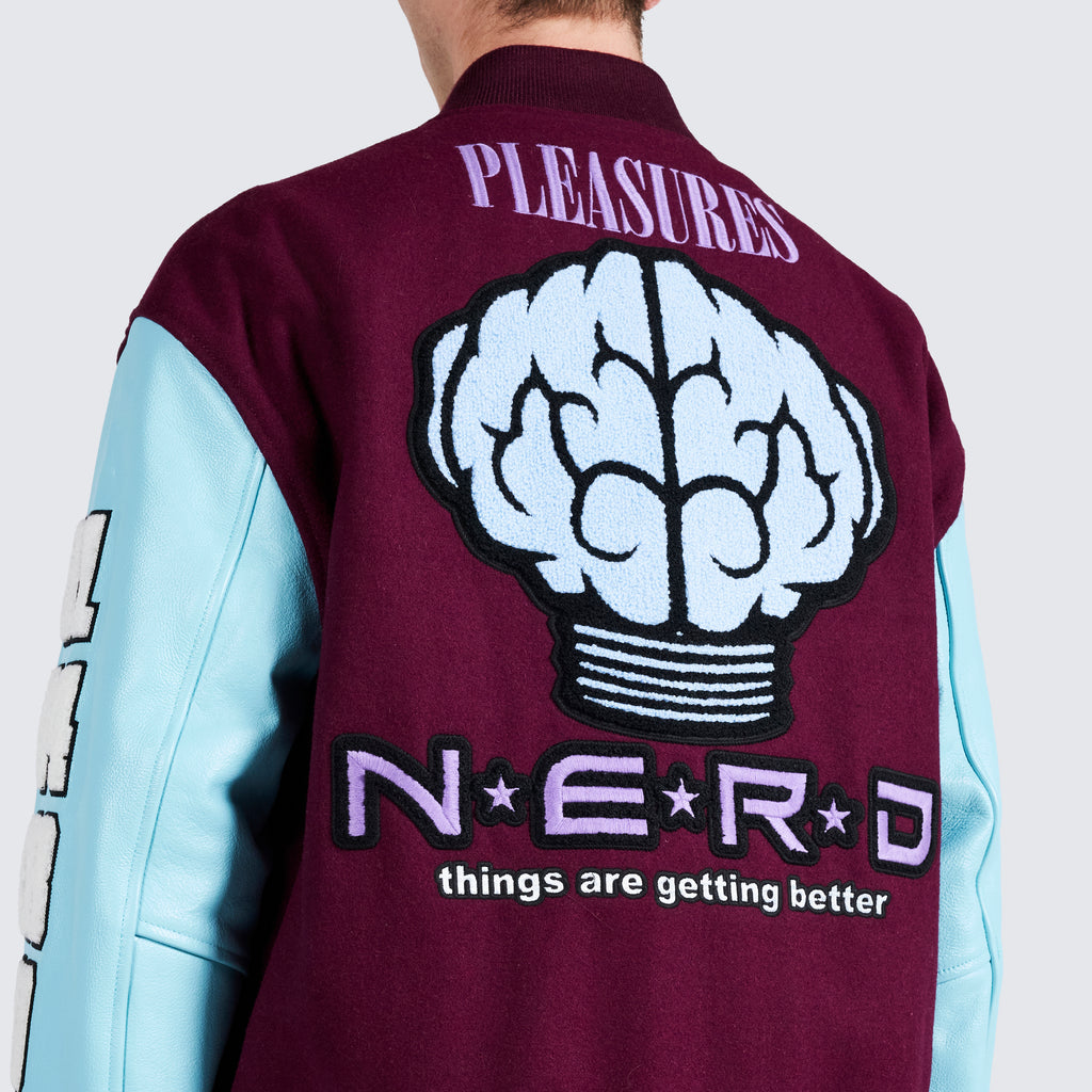 N.E.R.D. X Pleasures Varsity Jacket