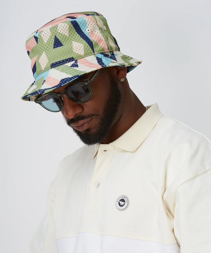 Paper Planes Diamonds and Stripes Bucket Hat