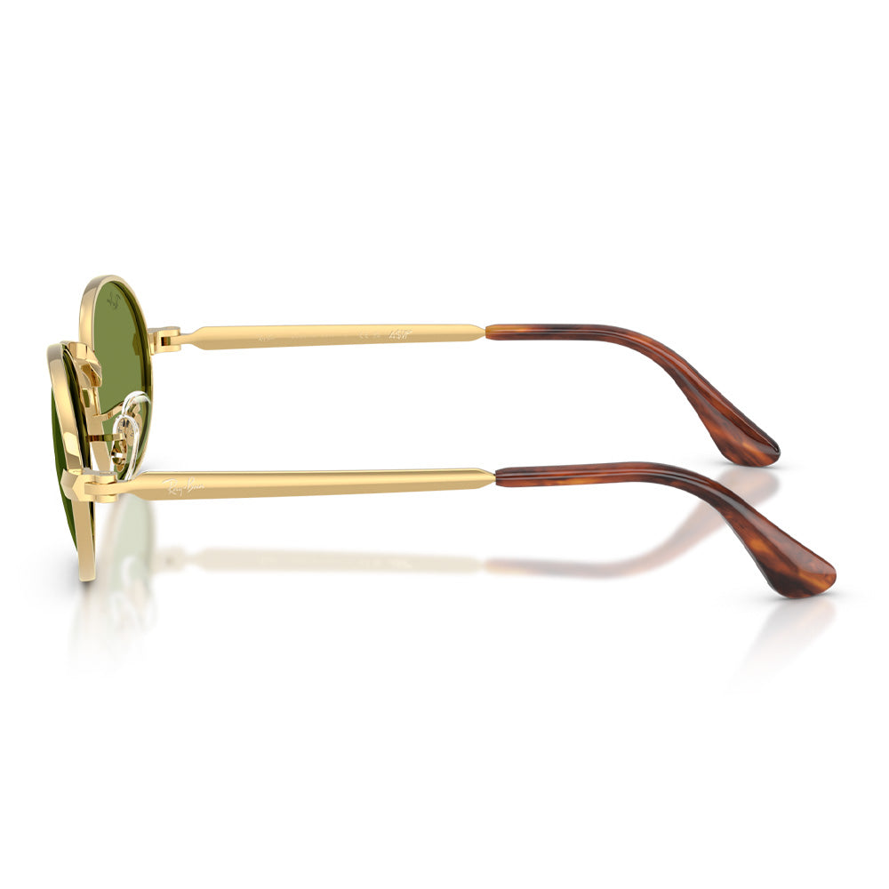 A$AP Rocky X Ray-Ban "Bold Metals" Polished Arista Gold with Green Lens