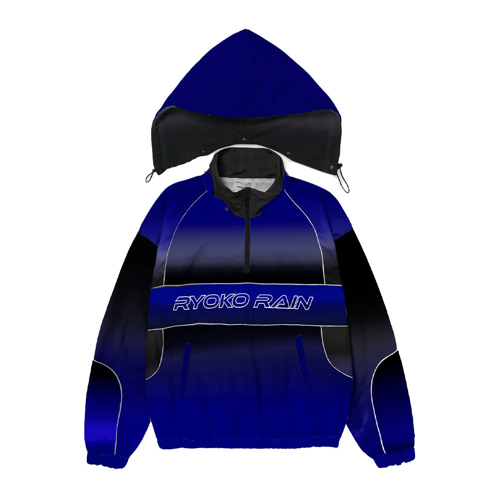 Ryoko Rain Navy Blue Gradient Track Jacket