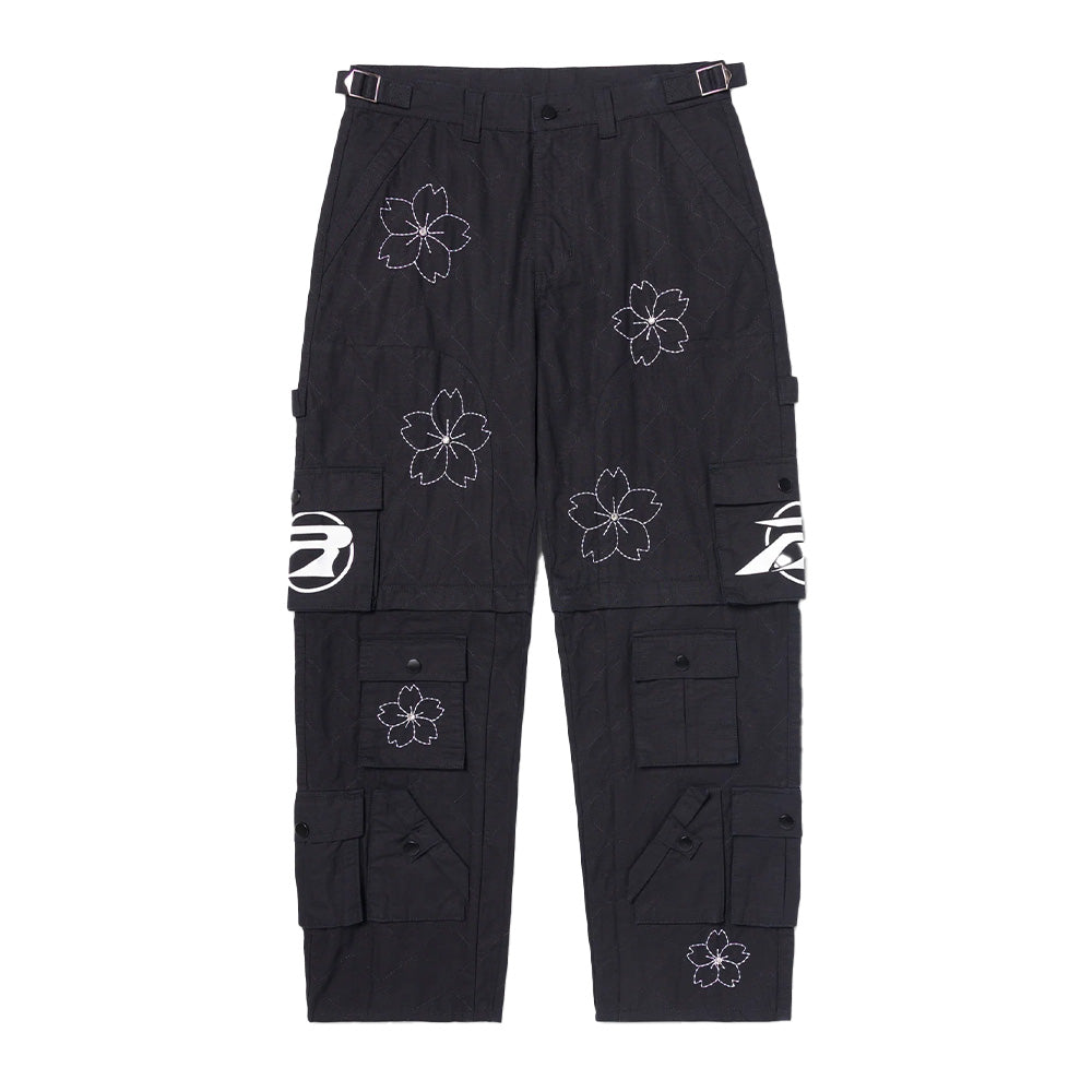 Ryoko Rain Convertible Quilted Cargo Pants