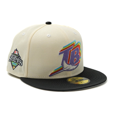 FRESH RAGS X NEW ERA TAMPA BAY RAYS Script 2008 World Series SIDE PATCH - 9FORTY AFRAME SNAPBACK