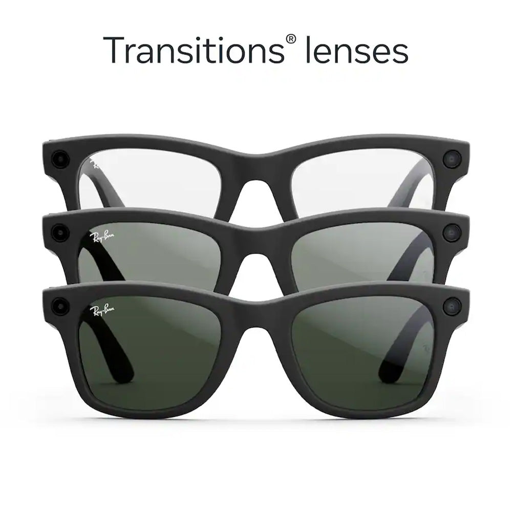 Meta X Ray-Ban Wayfarer "Gen 2"  - Shiny Black/Transitions Graphite Green