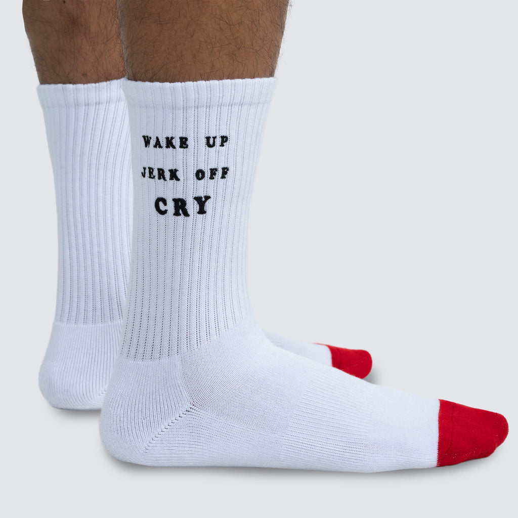 Pleasures Wake Up Crew Socks