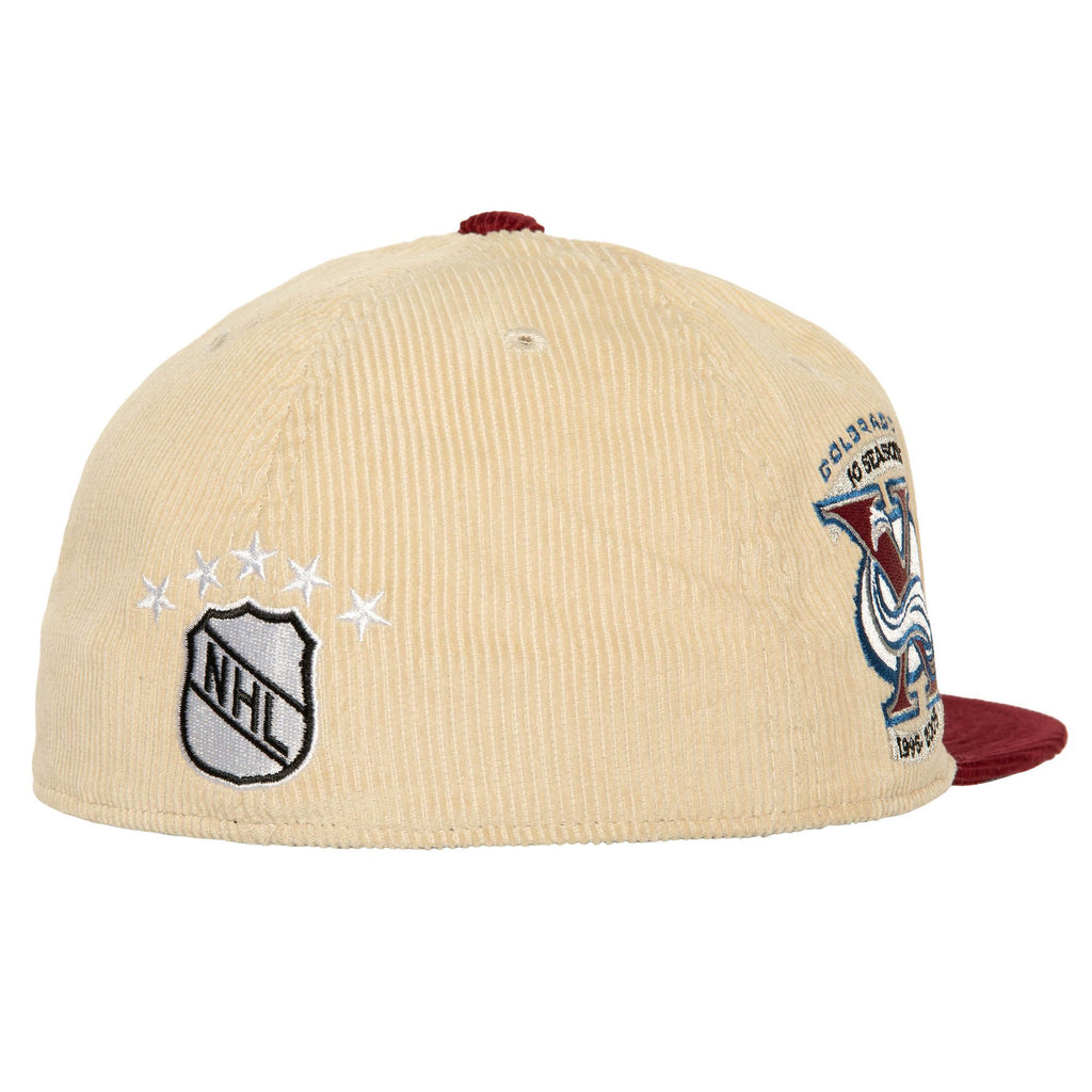 Mitchell & Ness NHL Colorado Avalanche 2-Tone Corduroy - Dynasty Fitted