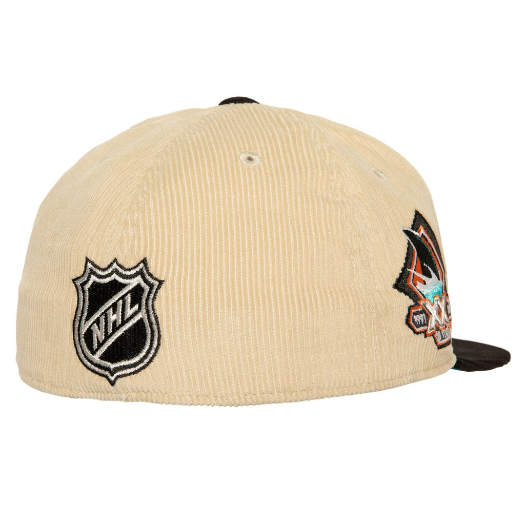 Mitchell & Ness NHL 2 TONE TEAM CORD FITTED VINTAGE LOS ANGELES KINGS White