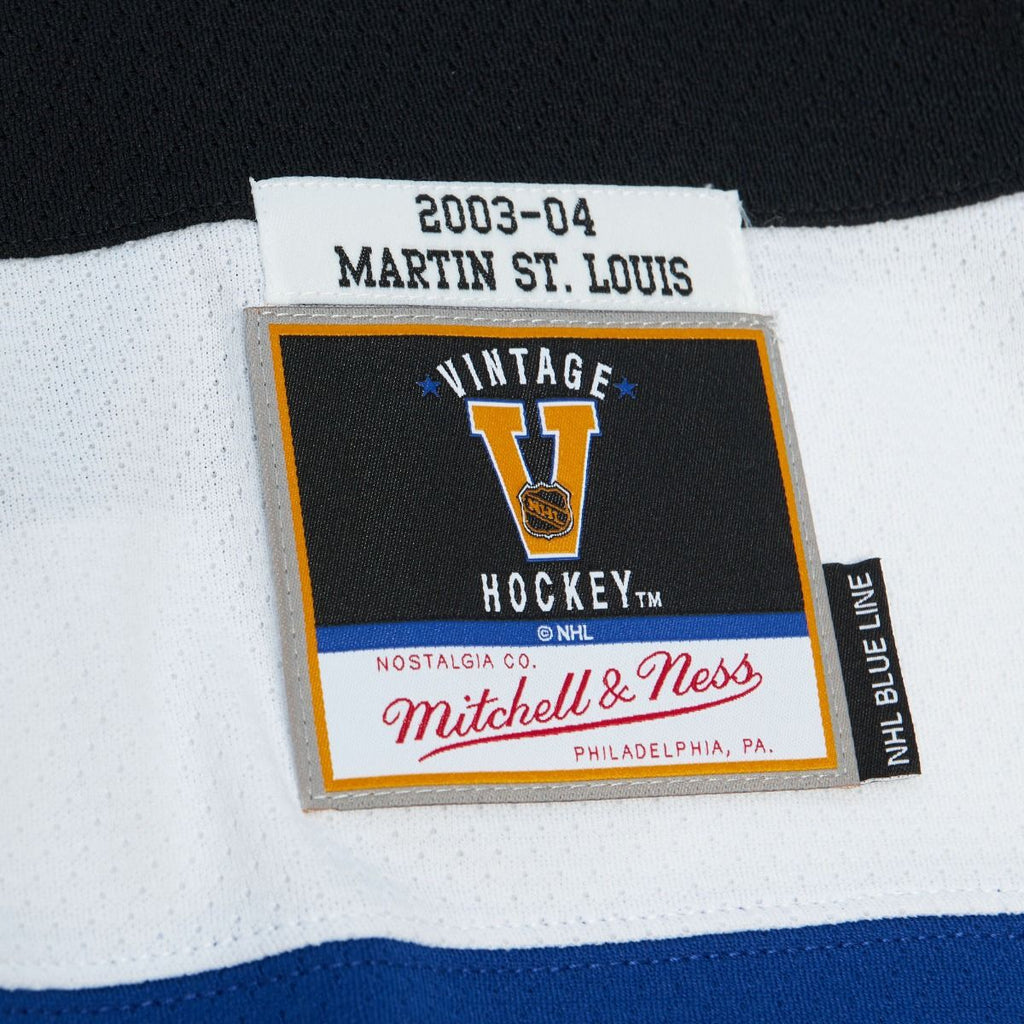 Mitchell & Ness Tampa Bay Lightning Stanley Cup Blue Line Hockey Jersey - 2002 St. Louis