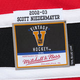 Mitchell & Ness New Jersey Devils Blue Line Hockey Jersey - 2002 Niedermayer