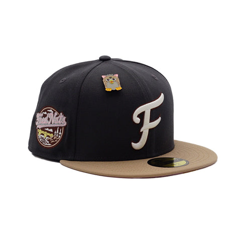 New Era Cap 59Fifty Tampa Bay Rays "Raffia Front" Tropicana Field Side Patch - Vegas Gold