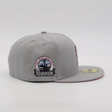 FRESH RAGS X NEW ERA 59FIFTY Seattle Mariners 30th Anniversary SIDE PATCH Scarlet UV