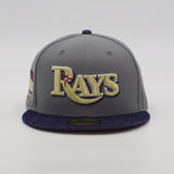 New Era Cap 59Fifty Tampa Bay Devil Rays Tropicana Side Patch Denim Pack FR Exclusive