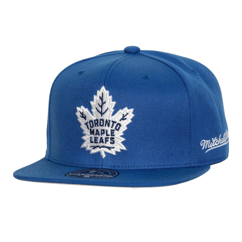 Mitchell & Ness Toronto Maple Leafs Script Cap Grey Blue NHL Snapback Hat