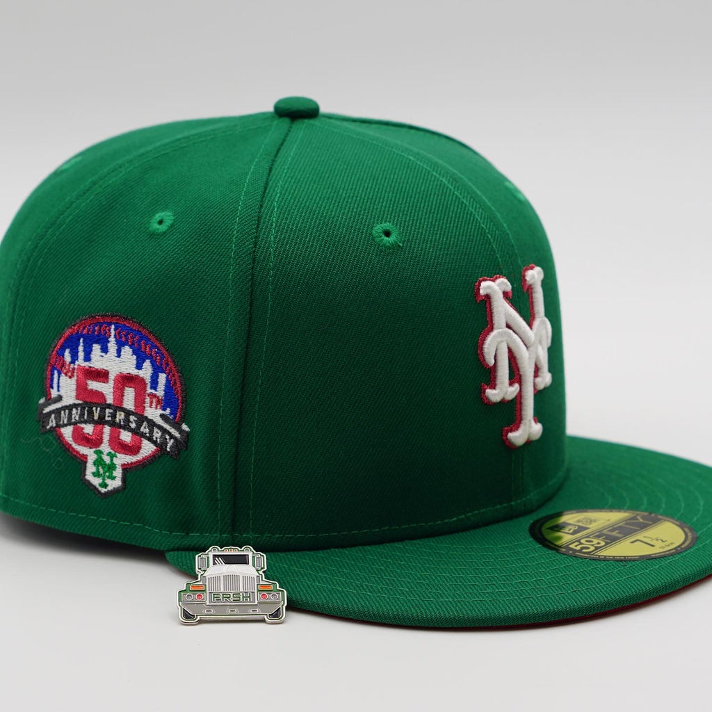 NEW ERA CAP 59FIFTY New York Mets 50th Anniversary SIDE PATCH "HOLIDAY TOY" PACK FR EXCLUSIVE