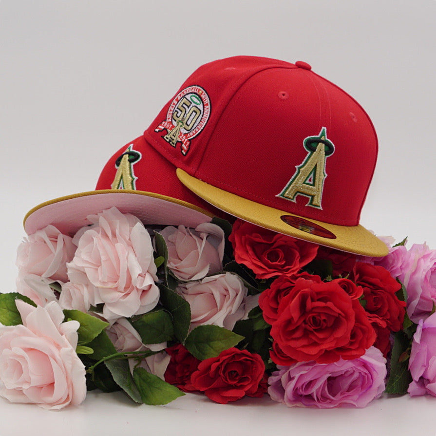New Era 59Fifty Rose Gold Los Angeles Angels 25th Anniversary