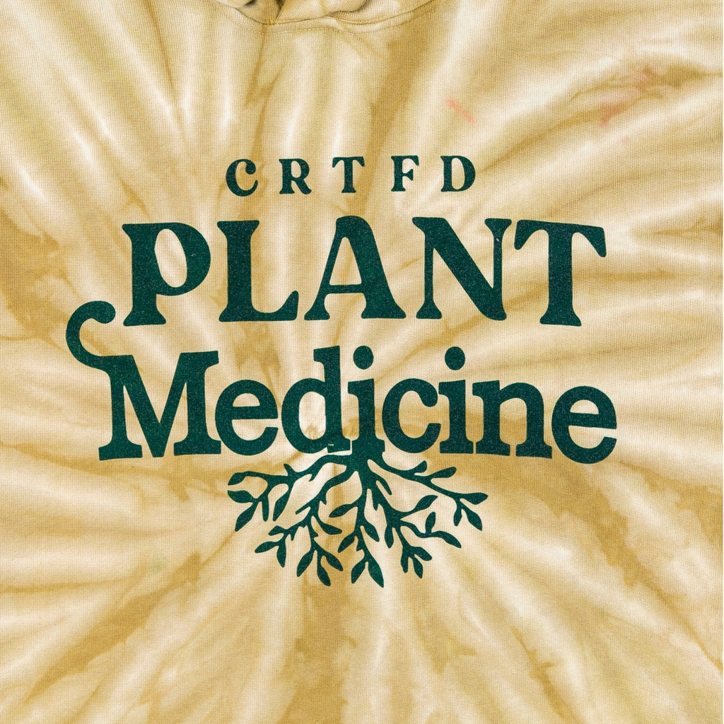 CRFTD Plant Medicine Tie Dye Pullover Hoodie