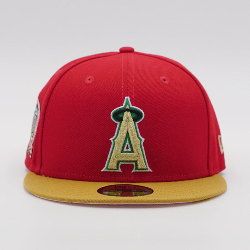 Hat Club Exclusive Anaheim Angels 2-Tone Team UV Colors New Era Fitted 7 3/4