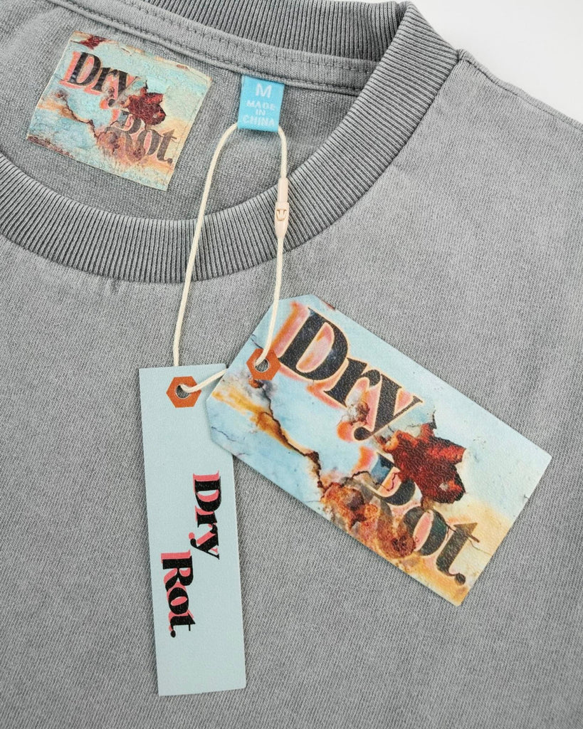 Dry Rot Classic Vintage Wash SS Tee - Light Grey