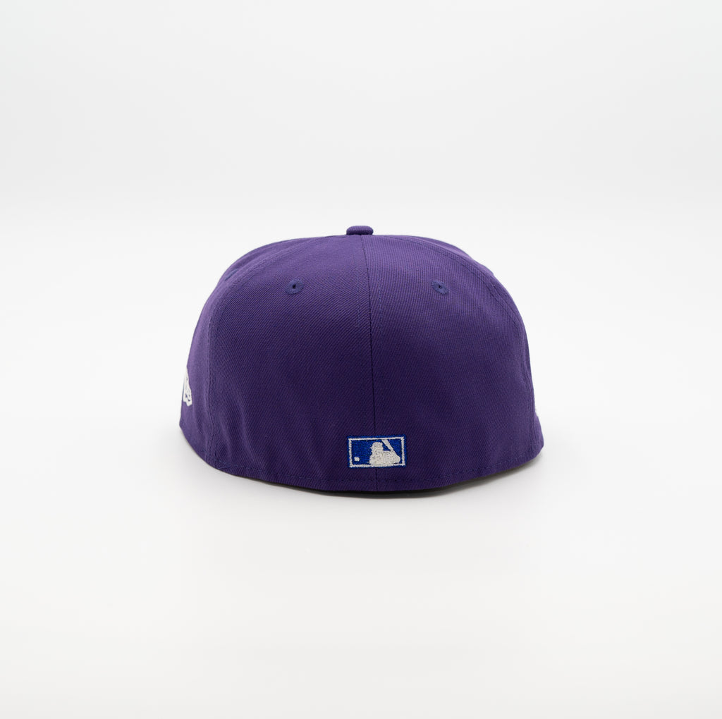 New Era Cap 59FIFTY Tampa Bay Devil Rays Inaugural Side Patch Oversized Logo Pack FR Exclusive 7 / Deep Purple/Chrome/Teal Breeze / 5950 Fitted