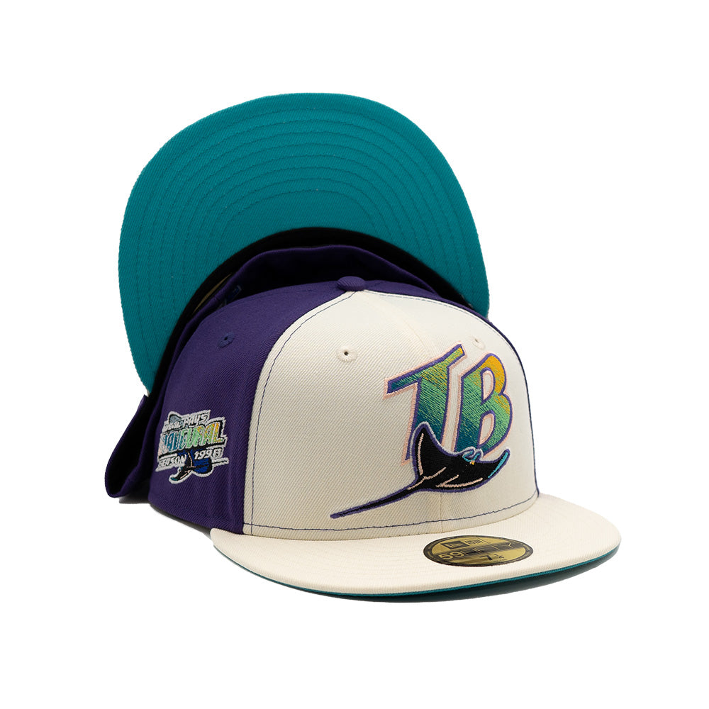 New Era Cap 59Fifty Tampa Bay Devil Rays Inaugural Side Patch "Oversiz