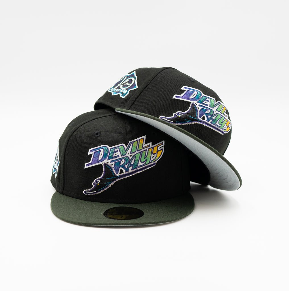 New Era Cap 59Fifty Tampa Bay Devil Rays 10 Seasons patch "Oversized Logo" Pack FR Exclusive
