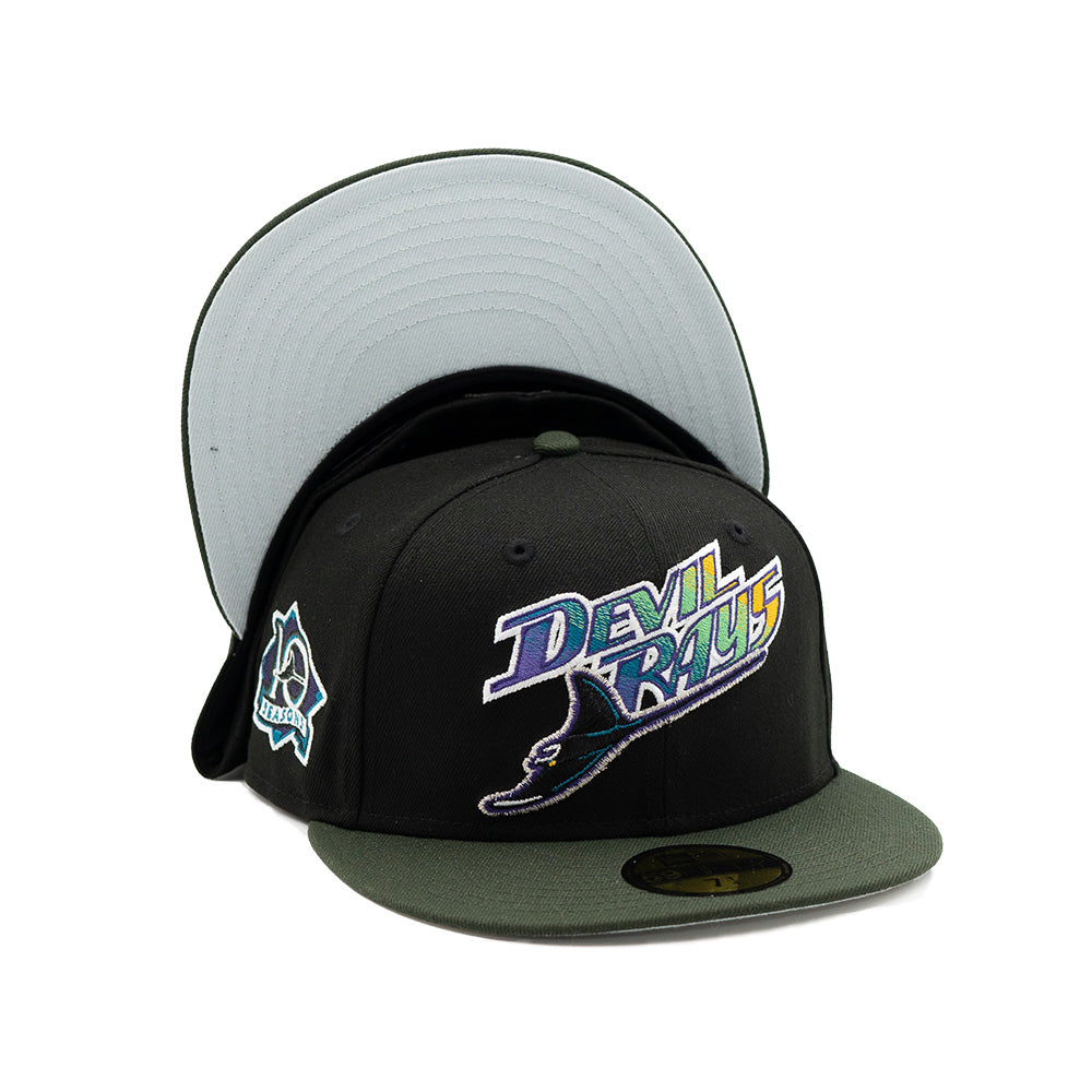 New Era Tampa Bay Rays 10th Anniversary Legend Two Tone Edition 59Fifty Fitted  Hat, DROPS
