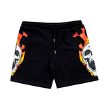 Gifts Of Fortune Flaming Skull Sweat Shorts