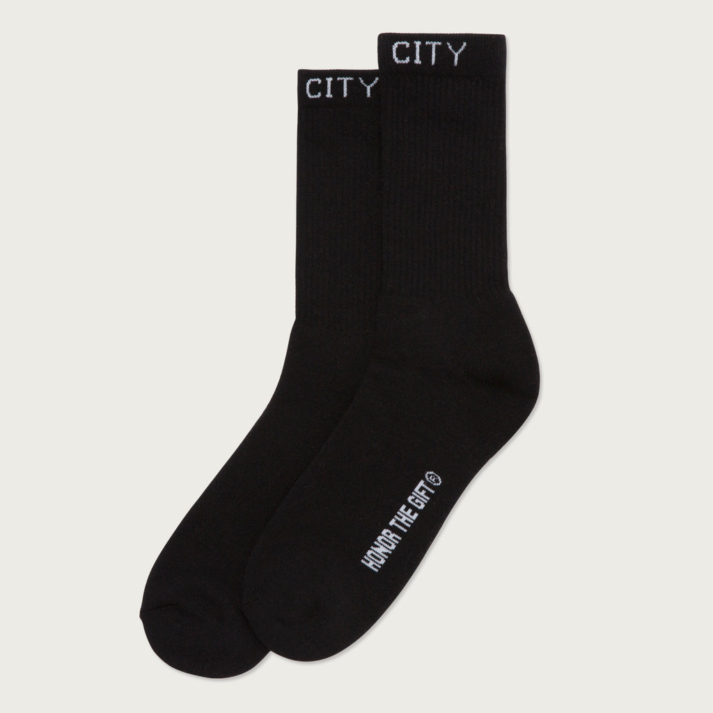 Honor The Gift Inner City Rib Crew Socks - Black