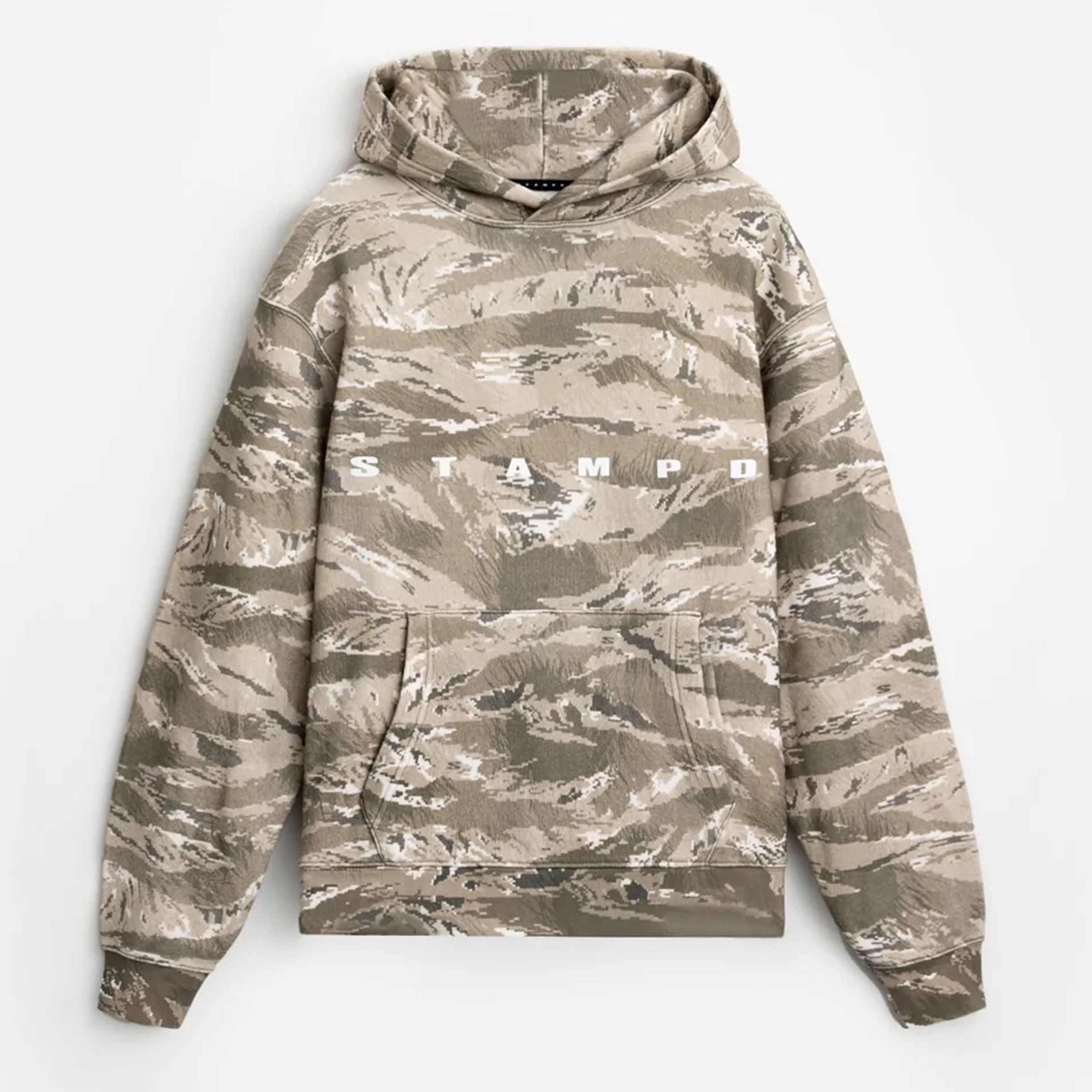 【STAMPD】CAMO PATCHWORK HOODIE Hang-
