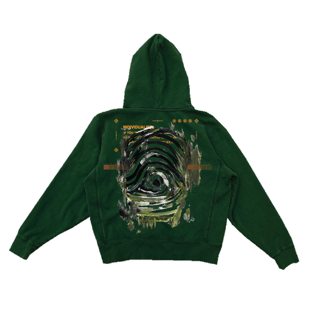INDVLST Painted Logo Pullover Hoodie