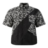 RtA Linus Patchwork SS Woven Shirt