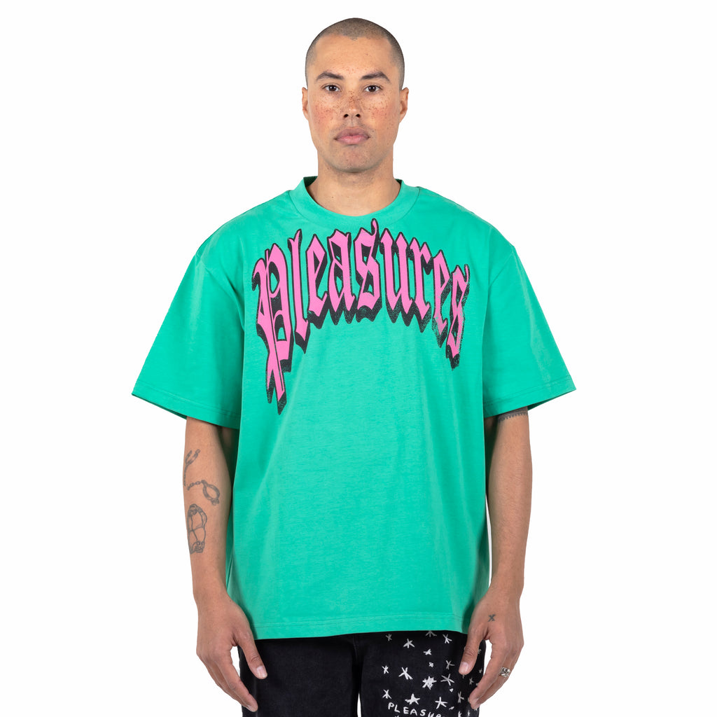 Pleasures Twitch Heavy Weight SS Tee - Green – Rags FL